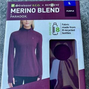 Paradox Eco-Friendly Purple Merino Blend Top